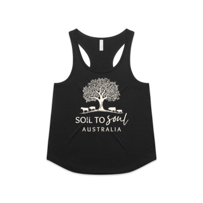 Womens Black Maple Active Blend Racerback Thumbnail