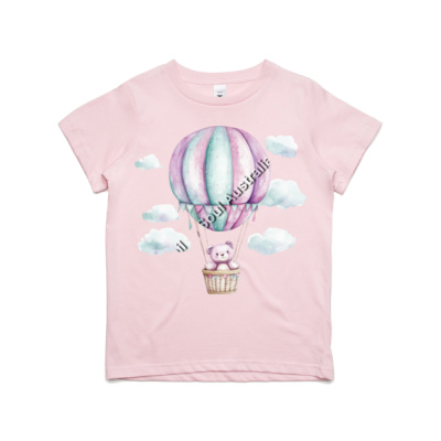 Cute Bear in a Balloon - Kids / Youth Premium Tee Thumbnail