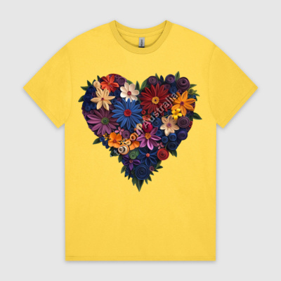 A Heart of Flowers - HeavyCotton™ Tee Thumbnail