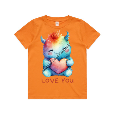 Cute Love You Monster - Kids / Youth Premium Tee Thumbnail